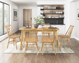 Natural Oak Finish Dining Table 1pc Casual Look Wooden Dining Kitchen Furniture B011P255727