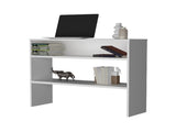 White Console Table with Open Storage B062P252154