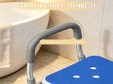 Adjustable Height Padded Shower Chair with Arms And Back Anti-slip Bath Seat for Seniors And 35514672