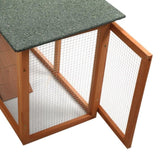 ZNTS Large Wooden Rabbit Hutch Indoor and Outdoor Bunny Cage with a Tray and Runs for Small Animals, W2181P155336