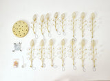 15-Light Chandelier Crystal Ceiling Lamp, 15-Lights Modern Farmhouse Ceiling Ceiling Hanging Light W5008P466522