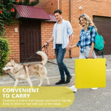 4ft Yellow Portable Folding Table Indoor&Outdoor Maximum Weight 135KG Foldable Table for Camping 64401046