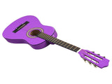 Purple 30-inch Round Acoustic Guitar with Picks, Strings, Capo, Case, Tuner, and Strap 79796997