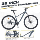 29 Inch Wheels Single Speed Mountain Bike, for Men Women Boys and Girls, Front Suspension, Steel W1019P225365