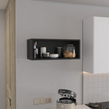 Wally 30" Wide x 12"H Open Wall Cabinet, Wall Shelf, Storage Cabinet, Cube Shelf Bedroom, Office, B200P239112