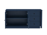 89.7''Wooden Sideboard with Extendable Table,Multifunctional Storage Cabinet with 2 Doors N711P334768V