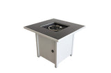 30 Inch White Steel Propane/natural Gas Firepit Table B120142358