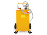 30 Gallon Gas Caddy Tank Storage Drum Gasoline Diesel Fuel Transfer with universal wheel Bright 68069886
