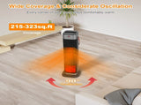 Portable Space Heaters for Indoor Use Large Room, 1500W Oscillating Ceramic Tower Space Heater with 43190258