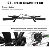 A27366 27 Inch Mountain Bike 21 Speed, Suspension Fork, Aluminum Frame Disc Brake, Mountain biking W709P292574