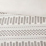 Cotton Jacquard Comforter Mini Set Ivory/Charcoal Full/Queen B035128810