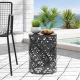 Outdoor Metal end Table -Large 73605.00BLK