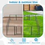 ZNTS 16 Panels Dog Playpen for outdoor,yard,camping,31.6"Height dog fence with 2 doors. 00676865