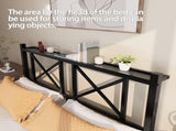 Full Size Floating Bed Frame with Headboard and Storage, Full Size Platform Bed Frame with USB W840P383353