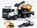 2-Piece Kids Construction Vehicle Toy Set, Scania Licensed Tow Truck & Excavator, Friction Drive, 64288257