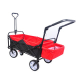 ZNTS folding wagon Collapsible Outdoor Utility Wagon, Heavy Duty Folding Garden Portable Hand Cart, Drink W22778822