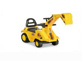 2 in 1 Kids Ride On Digger Tractor Pulling Cart for Outdoor Yard Construction Play 74329799