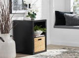 2 Cube Storage Organizer, Solid Black 48981801