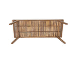 69" Acacia Wood Outdoor Dining Table with Slatted Top, 300 lbs Weight Capacity, Ideal for Patio & N779P234500B