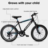 ZNTS A20215 Kids Bicycle 20 Inch Kids Montain Bike Gear Shimano 7 Speed Bike for Boys and Girls W1856P151699