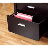 ZNTS Office File Credenza, Work Office Printer Cabinet with Storage Drawers and File Cabinet, Red Cocoa B107130804