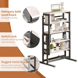 Vintage White Solid Mahogany Wood Multifunction Convertible DiningFree Switch Space-Saving W760P178255