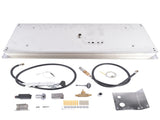 30x10-inch Fire Pit Pan Stainless Steel Fire Pit Burner Kit Rectangular Indoor or Outdoor 13082707