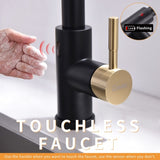 Touchless Kitchen Faucet,Hands Free Automatic Smart Kitchen Faucet Black Smart Kitchen Faucet W1932P156240