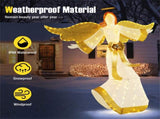 5.2 ft Christmas Pre-Lit Angel with Halo, Christmas Decorations 05994455