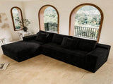 98.4*66.9"Modular sectional sofa seat,Upholstered compressed couch for living W3819P562165