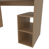 Sanders Computer Desk in Melamine with Open Storage, Natural Oak B128P263728