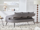 53.7"Modern Upholstered Velvet Open Back Loveseat Settee with 3 Pillows, Small Comfy Sofa 2-Seater W3118P312819