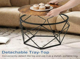 Small Round Coffee Table Set of 2, Nesting Side Tables for Living Room or Bedroom, Modern Accent End 43278794