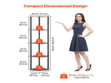 5-Tier Corner Shelf with LED Lighting, 64" Tall Display Unit with Adjustable Multi-Color Lights 84398200