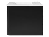 30" Modern Floating Bathroom Vanity with Oval Knobs & Round Edge, Soft-Close Drawer Slides, Bathroom 20155668