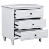U_STYLE 3-Drawer Nightstand Storage Wood Cabinet WF319366AAK