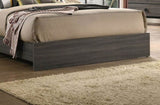 Contemporary 1pc Queen Size Bed Bedroom Furniture Tufted Design Headboard Rubberwood 1pc Bedframe B011P236787