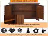 40" Console with Storage Shelf, Retro Entryway with Adjustable Storage Shelf, Sofa Couch W1202P146346