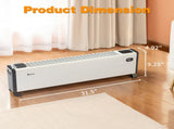 32" Baseboard Heater, 1500W Electric Baseboard Space Heater with 3 Heat Settings, Remote Control, 20335527