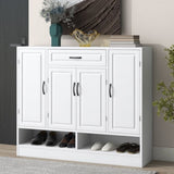 ON-TREND Sleek and Modern Shoe Cabinet Adjustable Shelves, Minimalist Shoe Storage Organizer WF304415AAK