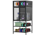 3D Printer Cabinet with Double Layer 3D Printer Filament Storage Rack, T-Shaped Filament Bar & 03024378