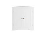 Floor Cabinet with 2 Doors and Adjustable Shelves, Freestanding Narrow Cabinet Organizer, 77350470
