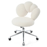 360&degSwivel Height Adjustable,Swivel Chair,Teddy fabric,home office chair W680P143486