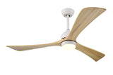 ZNTS 52" Ceiling Fan with Lights Remote Control,Quiet DC Motor 3 Blade Ceiling Fans 6 Speed W1592122611