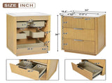 24 inch Modern Luxury Bathroom Vanity with Ceramic Sink, Bathroom Cabinet with Open Shelf and Closed N710P411251P
