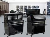 High Capacity Rolling Tool Chest with Wheels and Drawers, 8-Drawer Tool Storage Cabinet--BLACK W110243192