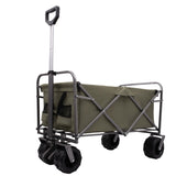 ZNTS Outdoor Garden Park Utility kids wagon portable beach trolley cart camping foldable with big wheels W321P206635