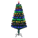 5 FT Pre-lit Christmas Tree, Artificial Fiber Optic Christmas Tree with Lighted Top Star, 180 LEDs 18263555