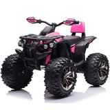 ZNTS Kids ATV 4 Wheeler, 24V Kids Ride on Toy for Big Kid w/Bluetooth, 800W Motor,pink W2058P203109