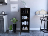Richmond Rectangle Pantry Cabinet Black Wengue B06280273